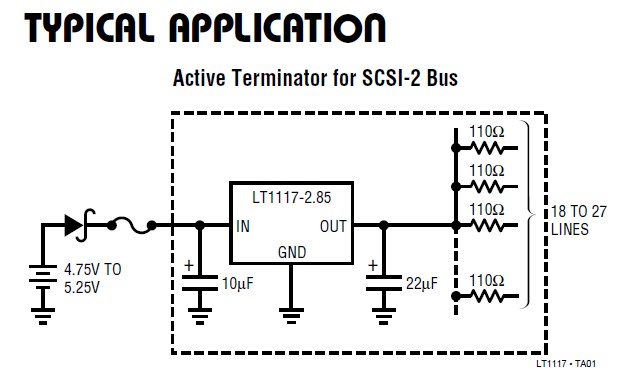 LT1117CST-3.3 typical application