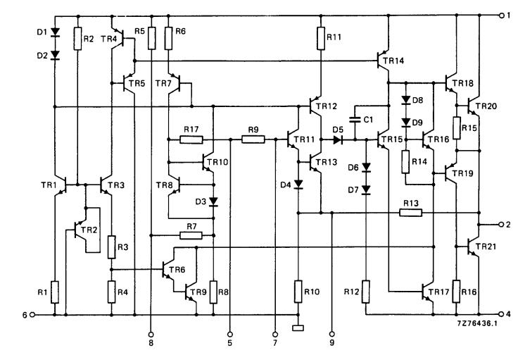TDA2611A circuit diagram