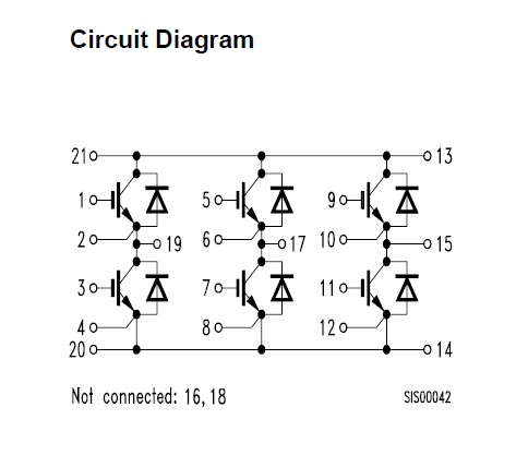 BSM100GD120DN2 Circuit Diagram