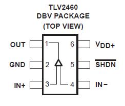 TLV2462CDGKR pin configuration