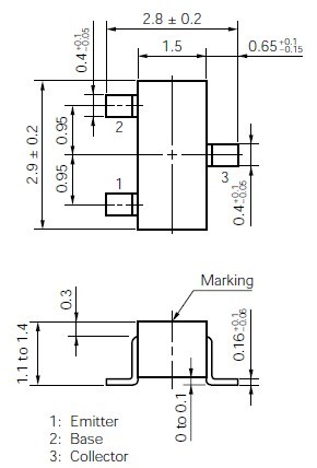 2SC1623B-T1B package dimensions