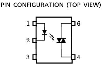 TLP560 pin configuration