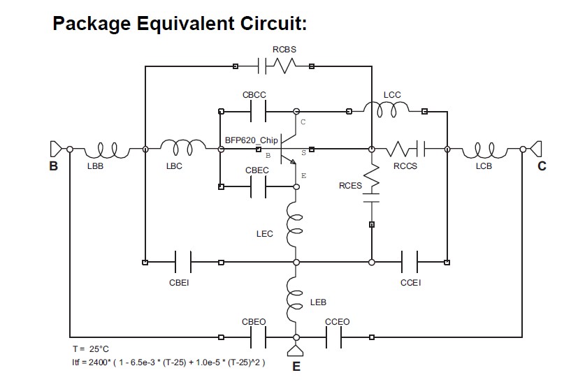 IRFPG50 Package Equivalent Circuit