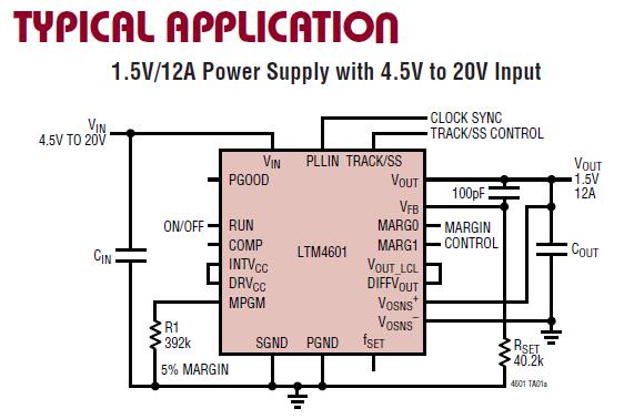 LTM4601IV#PBF typical application