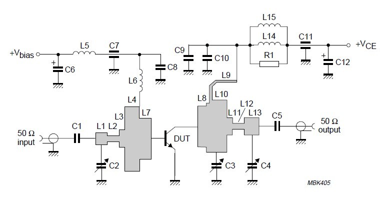 BLV2047 test circuit