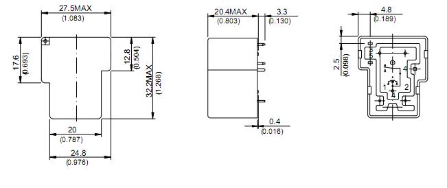 832A-1C-F-C package dimensions