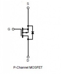 SUP75P05-08 simplified diagram