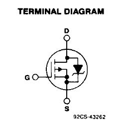 IRFF9122 terminal diagram