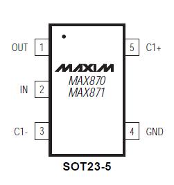 MAX871EUK+T pin configuration