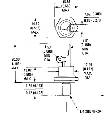 2N687 Conforms to JEDEC outline TO-208AA