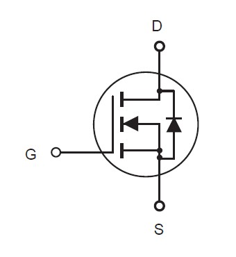 CEP60N10 simplified circuit