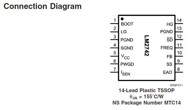 LM2742MTC connection diagram