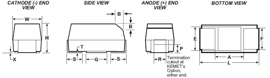 T495D476K020ATE100 OUTLINE DRAWING