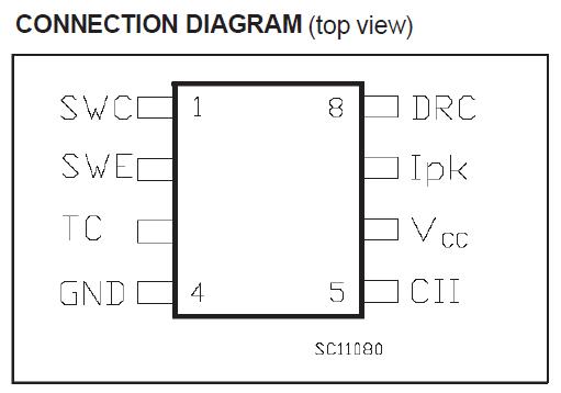 MC34063ACD-TR connection diagram