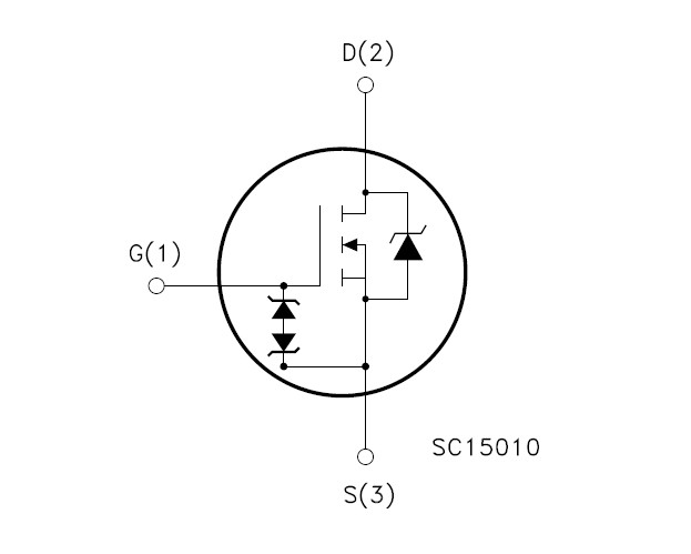 STW26NM50 simplified circuit