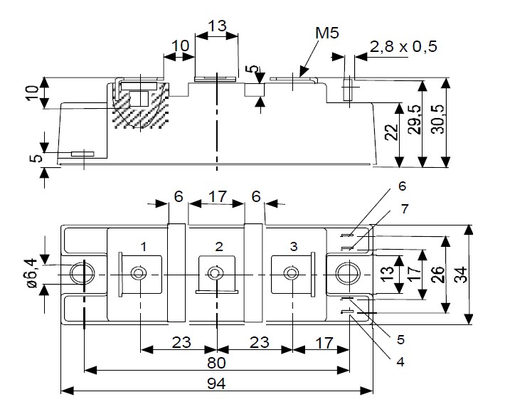 BSM100GB60DLC Circuit diagram