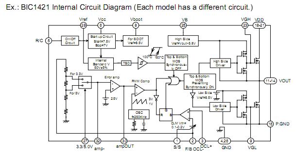 BIC1421 internal circuit diagram