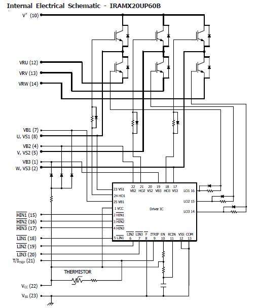 IRAMX20UP60A Internal Electrical Schematic