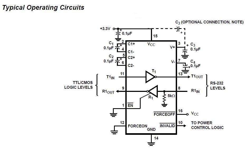 ICL3232EIA Typical Operating Circuit