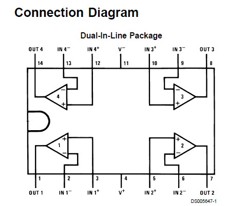 LF147J Connection Diagram
