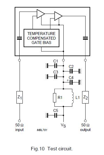 BGF1801-10 Test circuit