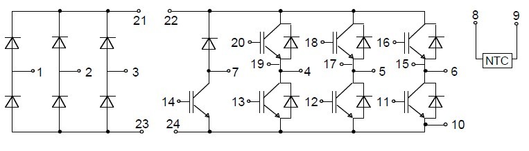 BSM15GP120 circuit diagram