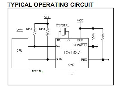 DS1337S typical circuit