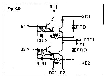 2DI200A-050 inner circuit schematic