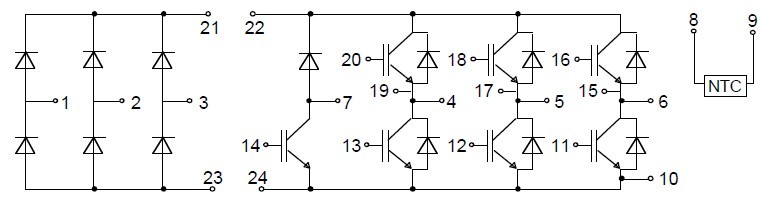 BSM25GP120 Circuit diagram