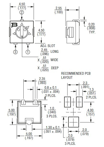 3314J-1-504E dimensions