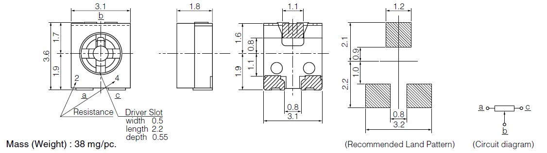 EVN5ESX50B14 dimensions