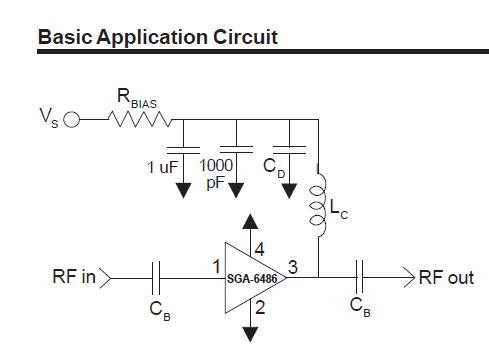 SGA-6486 Basic Application Circuit