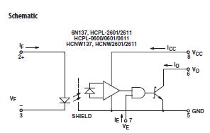 HCPL-0601 schematic
