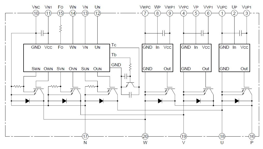 PM20CEA060-3 circuit diagram