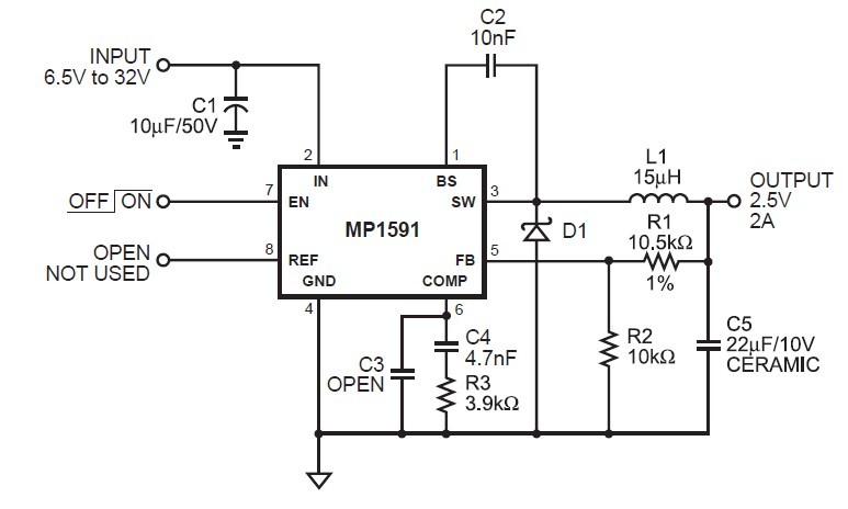 MP1591DN typical application