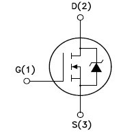 STD30NF06LT4 internal schematic diagram
