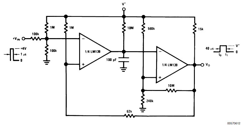 LM2901M One-Shot Multivibrator with Input 
Lock Out