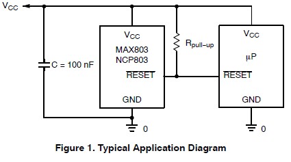 NCP803SN308T1G Typical Application Diagram