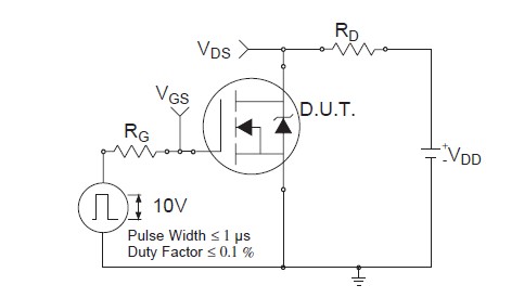 IRF830A Switching Time Test Circuit