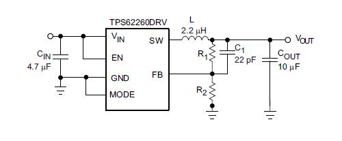 TPS61070DDCR diagram