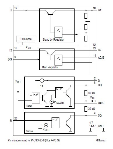 TLE4470G block diagram