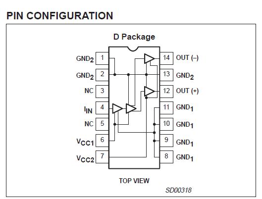 SA5211D Pin Configuration