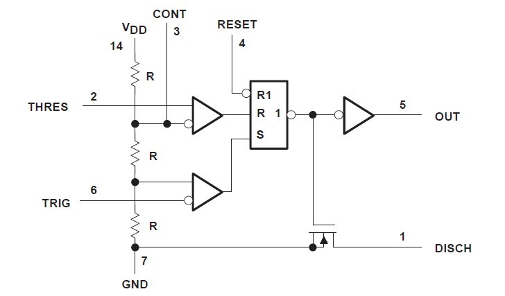 TLC556ID block diagram