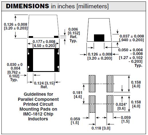 IMC1812ER221K dimensions