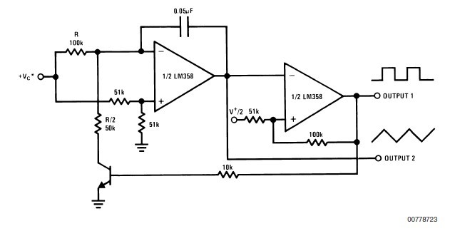 LM358AM Voltage Controlled Oscillator