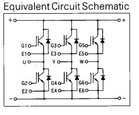 6MBI100FC-060 circuit diagram