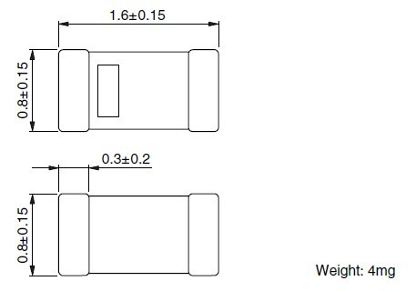 MLG1608B3N9STOOO dimensions