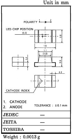 TLYE1008A dimensions