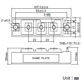 FCA75CC50 dimensions