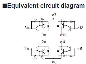 SLA4390 Equivalent circuit diagram